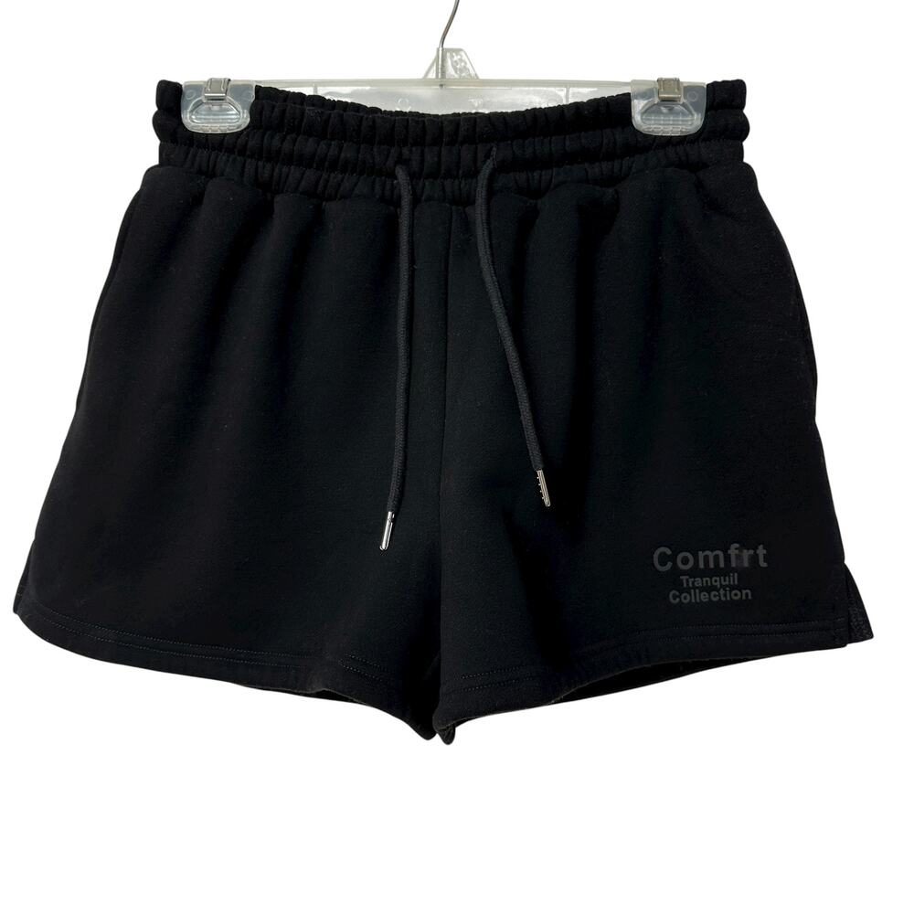 Comfrt Sweat Shorts Obsidian Black Tranquil Loungewear Beach Women's Size Medium